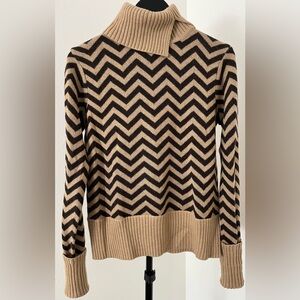 💫 VINTAGE Kenneth Cole New York Merino Wool Chevron Sweater (Sz L)💫